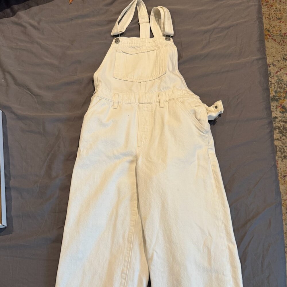 Levi Overalls, White, Small